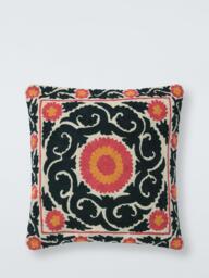 John Lewis Kasbah Cushion, Black - thumbnail 1