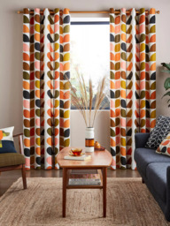 Orla Kiely Multi Stem Pair Lined Eyelet Curtains - thumbnail 4