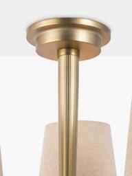 Laura Ashley Sullivan 3 Arm Semi Flush Ceiling Light, Champagne - thumbnail 4