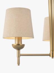 Laura Ashley Sullivan 3 Arm Semi Flush Ceiling Light, Champagne - thumbnail 5