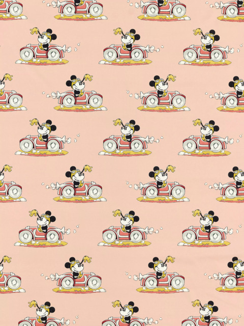 Disney Home x Sanderson Minnie Made to Measure Curtains or Roman Blind, Candy Floss - image 1