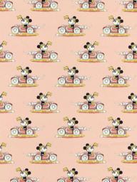 Disney Home x Sanderson Minnie Made to Measure Curtains or Roman Blind, Candy Floss