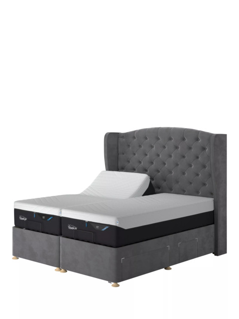 TEMPUR® Suffolk Adjustable Disc Continental 4 Drawer Divan Base, Super King Size - image 1