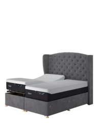 TEMPUR® Suffolk Adjustable Disc Continental 4 Drawer Divan Base, Super King Size - thumbnail 5