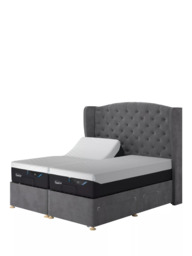TEMPUR® Suffolk Adjustable Disc Continental 4 Drawer Divan Base, Super King Size