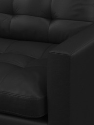 John Lewis Draper II LHF Chaise Leather Sofa, Dark Leg - thumbnail 6