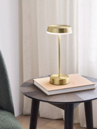 John Lewis Ernie Rechargeable Indoor/Outdoor LED Table Lamp, Black - thumbnail 2