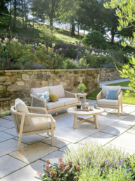 KETTLER Cora Rope 2 Seat Garden Lounging Sofa, FSC-Certified (Acacia Wood), Natural - thumbnail 6