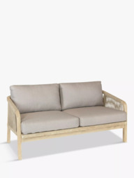 KETTLER Cora Rope 2 Seat Garden Lounging Sofa, FSC-Certified (Acacia Wood), Natural - thumbnail 1