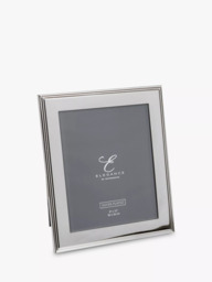Elegance by Impressions Ribbed Photo Frame, Silver Plated - thumbnail 1