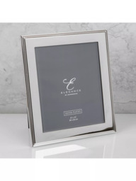 Elegance by Impressions Ribbed Photo Frame, Silver Plated - thumbnail 2