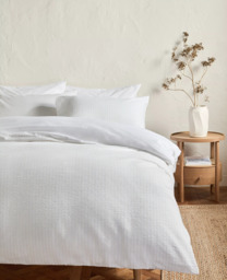John Lewis Seersucker Pinstripe Duvet Cover Set - thumbnail 2