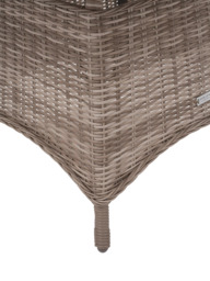 John Lewis Rye Woven Rattan Round Garden Dining Table, 120cm - thumbnail 2