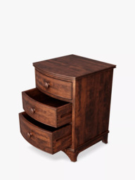 Laura Ashley Broughton Bedside Table, Dark Brown - thumbnail 4