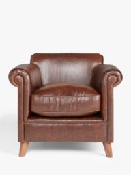 John Lewis Regent Leather Armchair - thumbnail 2
