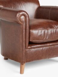 John Lewis Regent Leather Armchair - thumbnail 3
