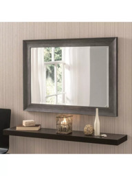 Yearn Wood-Effect Rectangular Wall Mirror - thumbnail 1