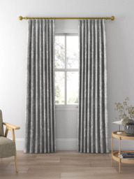 Laura Ashley Josette Made to Measure Curtains or Roman Blind, Steel - thumbnail 3
