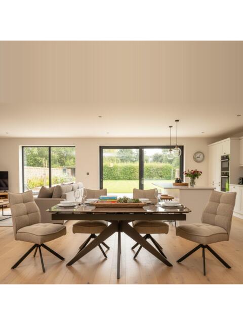 KETTLER Lorenzo 4-6 Seater Dining Set, Grey - image 1