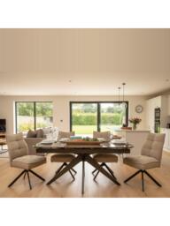 KETTLER Lorenzo 4-6 Seater Dining Set, Grey