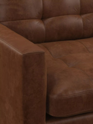 John Lewis Draper II Grand 4 Seater Leather Sofa, Dark Leg - thumbnail 6
