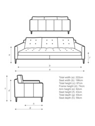 John Lewis Draper II Grand 4 Seater Leather Sofa, Dark Leg - thumbnail 2