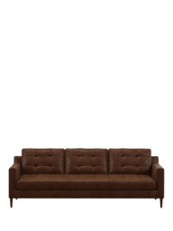 John Lewis Draper II Grand 4 Seater Leather Sofa, Dark Leg - thumbnail 5