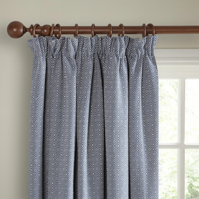 John Lewis Mara Diamond Weave Pair Lined Pencil Pleat Curtains - image 1