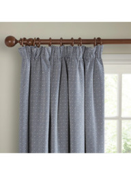 John Lewis Mara Diamond Weave Pair Lined Pencil Pleat Curtains - thumbnail 6