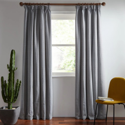John Lewis Mara Diamond Weave Pair Lined Pencil Pleat Curtains - thumbnail 3