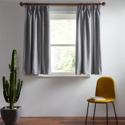John Lewis Mara Diamond Weave Pair Lined Pencil Pleat Curtains - thumbnail 4