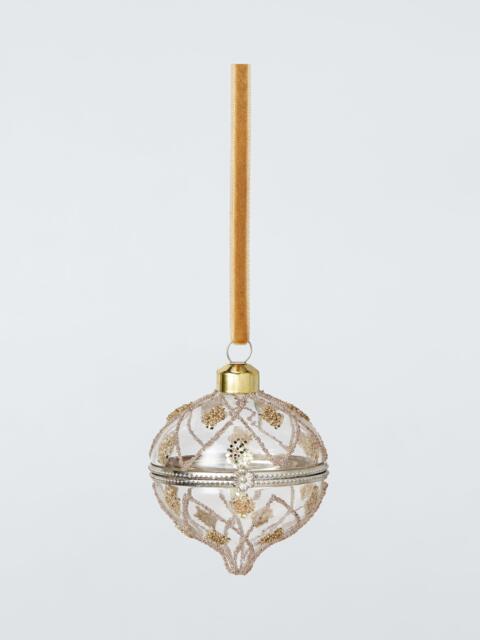 John Lewis The Connoisseur Onion Bauble Clear/Silver - image 1