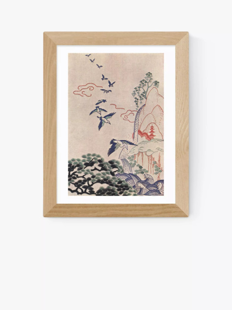 EAST END PRINTS Vintage by Hemingway 'Hiroshige Stitch Craft' Framed Print