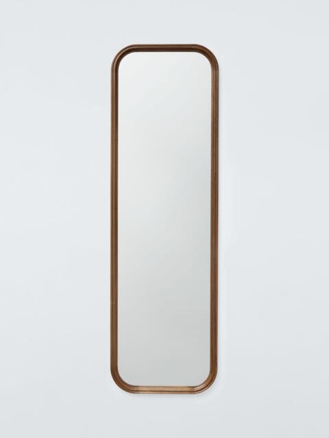 John Lewis Farmhouse Full-Length Rectangular Wood Frame Wall Mirror, 160 x 50cm, Walnut - image 1
