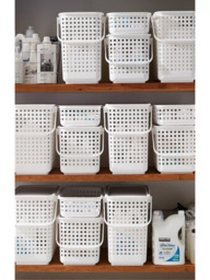 Like-it Modular Storage Biomass Basket, Large, W27.7cm, White - thumbnail 5