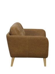 John Lewis Arlo Medium 2 Seater Leather Sofa, Light Leg - thumbnail 3