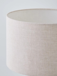 John Lewis Stack Marble Tall Table Lamp, Walnut/White - thumbnail 4