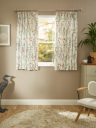 John Lewis Longstock Print Pair Lined Pencil Pleat Curtains, Multi - thumbnail 5