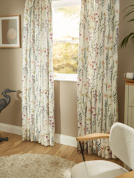 John Lewis Longstock Print Pair Lined Pencil Pleat Curtains, Multi - thumbnail 4