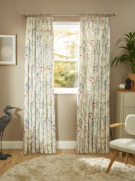 John Lewis Longstock Print Pair Lined Pencil Pleat Curtains, Multi - thumbnail 3