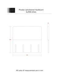 John Lewis Phoebe Full Depth Upholstered Headboard, Super King Size - thumbnail 4