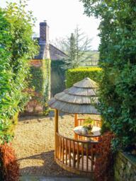 Breeze House Mara Classic Cape Reed Thatch Roof Circular Gazebo, FSC-Certified (Scandinavian Redwood) - thumbnail 6