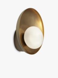 Industville Hayle Outdoor/Bathroom Wall Light, Brass - thumbnail 4