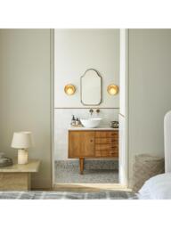 Industville Hayle Outdoor/Bathroom Wall Light, Brass - thumbnail 3