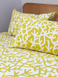 Mini Moderns A Forest Duvet Cover Set, Mustard - thumbnail 3