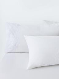 John Lewis Fleetwood Pure Cotton Embroidered Percale Duvet Cover Set, 300 Thread Count - thumbnail 3