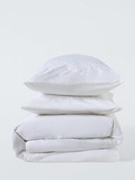 John Lewis Fleetwood Pure Cotton Embroidered Percale Duvet Cover Set, 300 Thread Count - thumbnail 6
