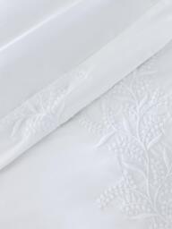 John Lewis Fleetwood Pure Cotton Embroidered Percale Duvet Cover Set, 300 Thread Count - thumbnail 4