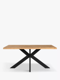 John Lewis Ripley Fixed Dining Table, Natural Edge, Solid Oak Natural Oil - thumbnail 2
