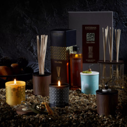 Esteban Teck & Tonka Decorated Scented Candle, 180g - thumbnail 6